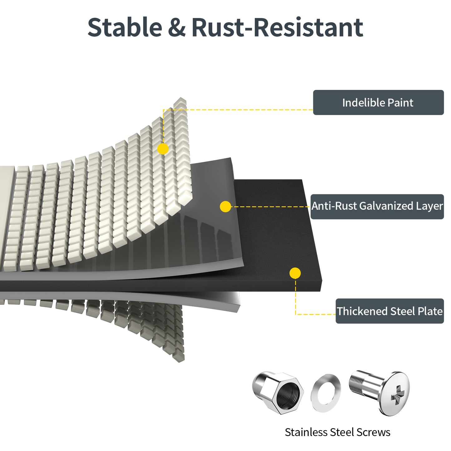 Raised Garden Bed Kit(Pearl White, 4x4x1FT)