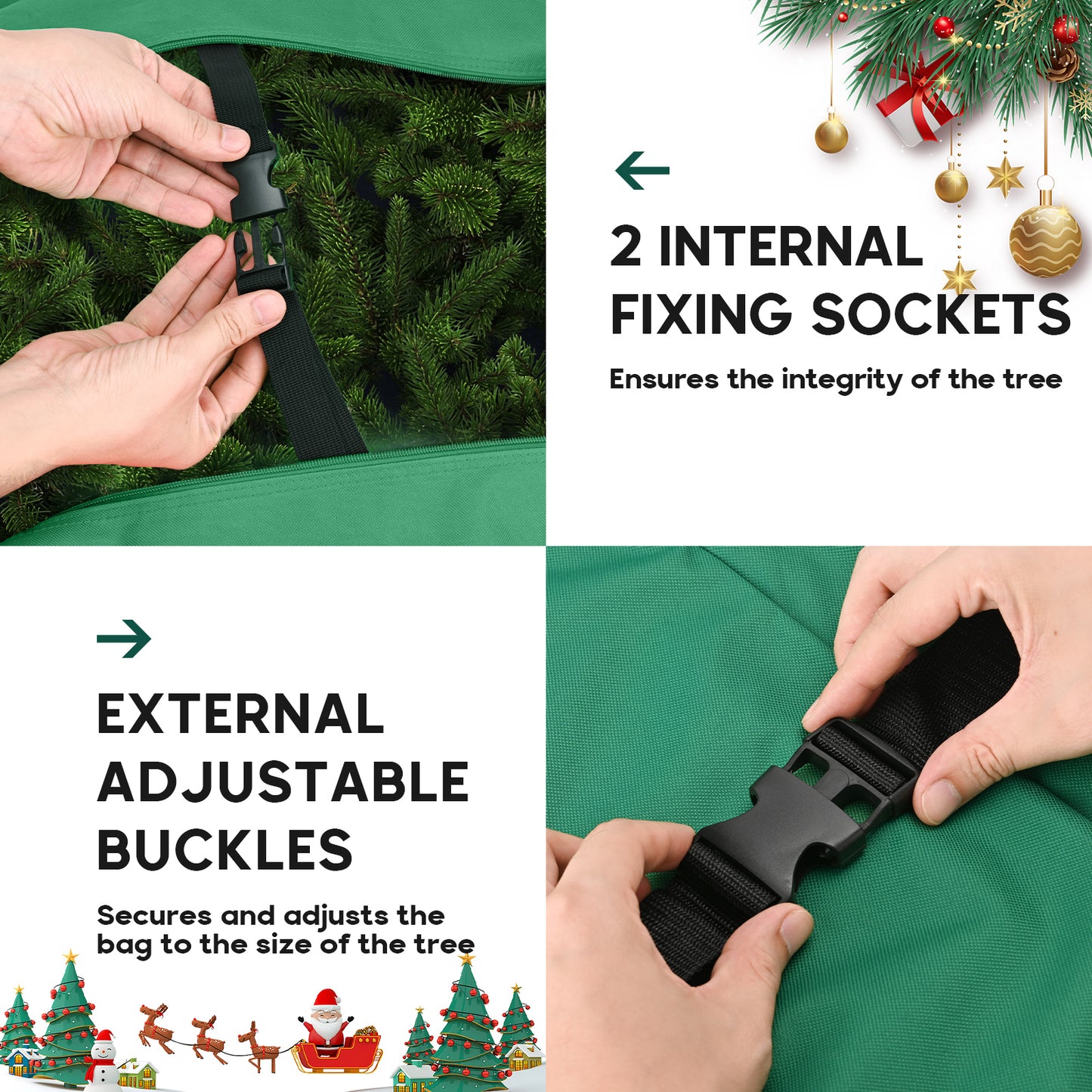 Christmas Tree Storage Bag 9Ft(Green)