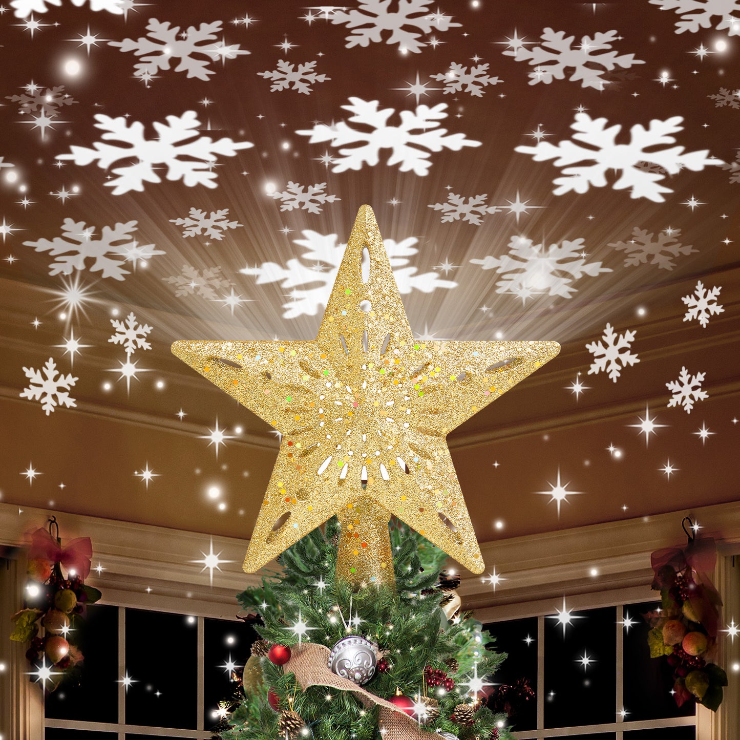 Christmas Tree Topper (Gold)