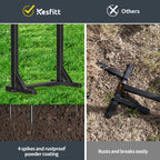 Garden Hose Holder with 4 Spikes & 2 Tool Hooks