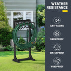 Garden Hose Holder with 4 Spikes & 2 Tool Hooks