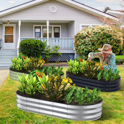 Raised Garden Bed Kit (Sliver, 6x3x1FT)