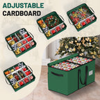 Christmas Ornament Storage Box （Green）