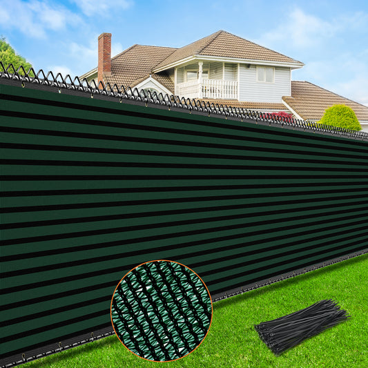 6X50FT Fence Privacy Screen (Strip Green)