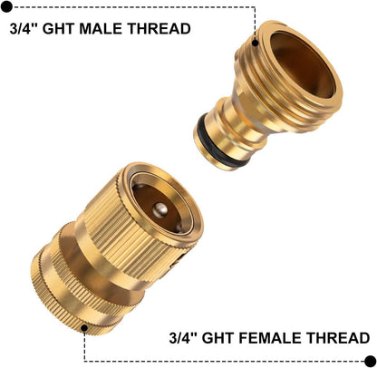 Garden Hose Quick Connector (6 Sets)