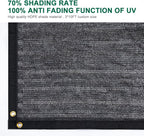 Kesfitt 70% Shade Cloth 3x10 FT for Patio & Garden
