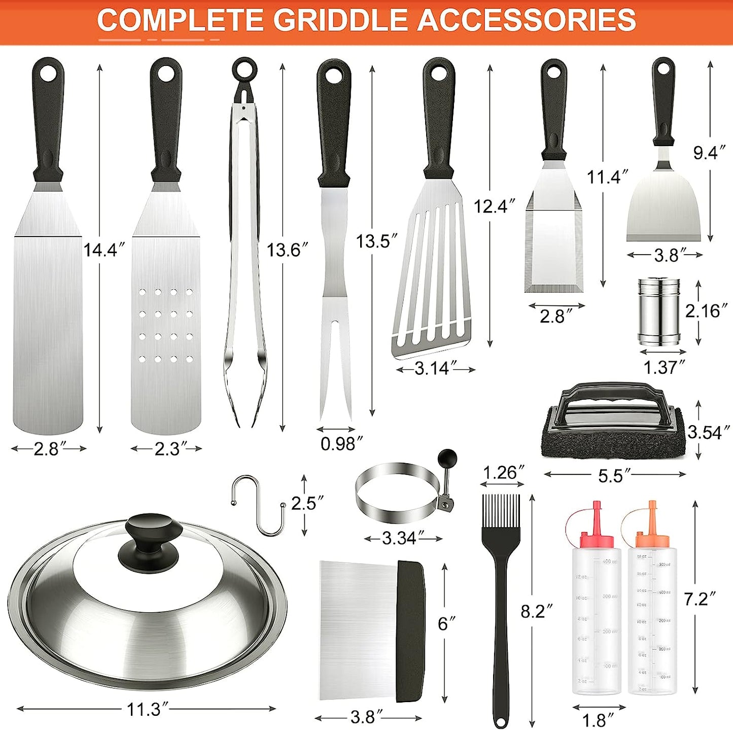 Griddle Accessories Kit (28pcs)