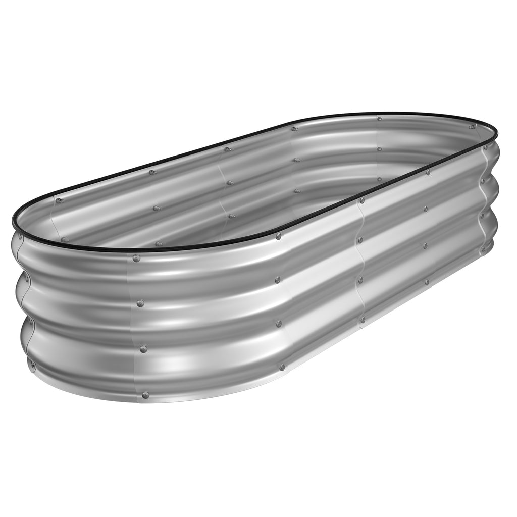 Raised Garden Bed Kit(Silver, 5x2x1FT)