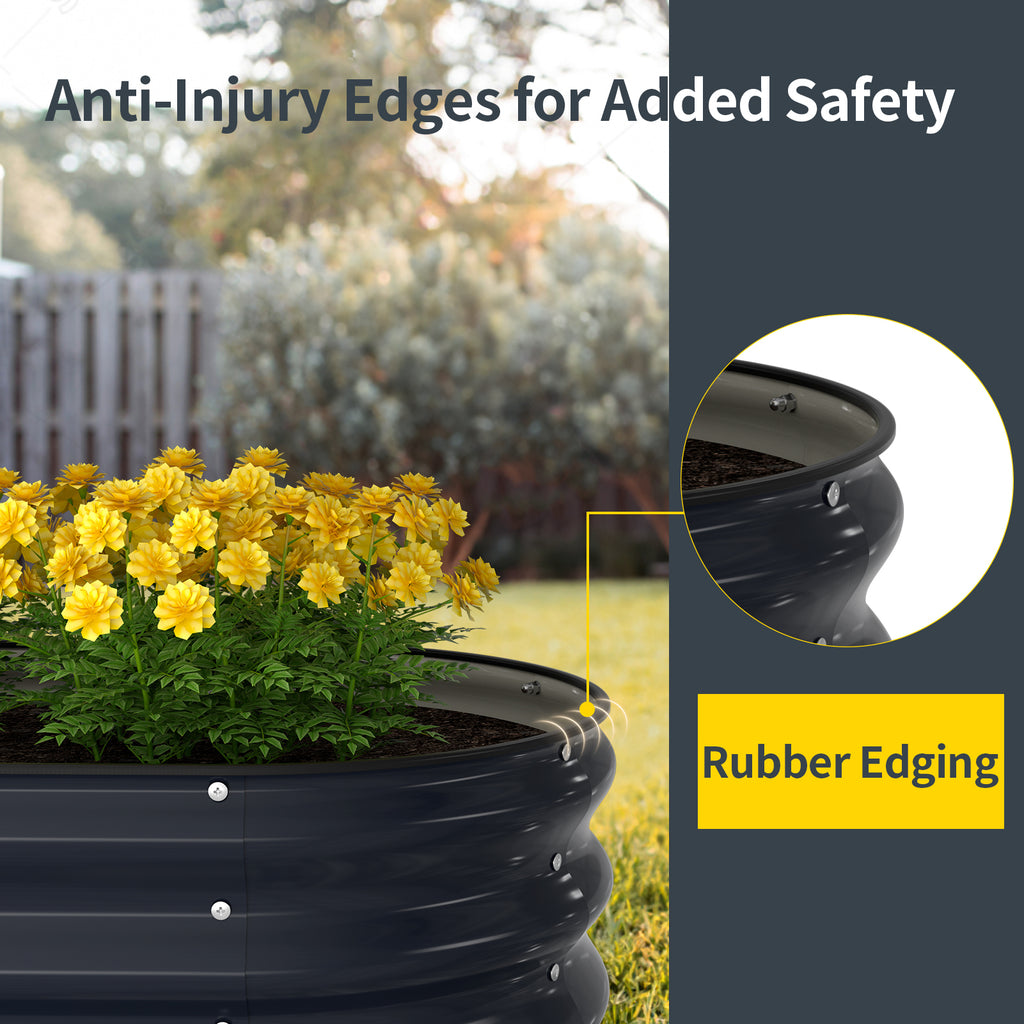 Raised Garden Bed Kit (Midnight Blue, 6x3x1FT)