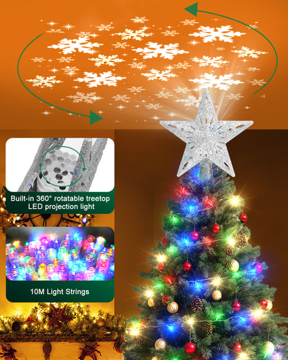 Kesfitt Christmas Tree Topper（Silver）