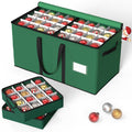 Christmas Ornament Storage Box （Green）