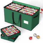 Christmas Ornament Storage Box （Green）
