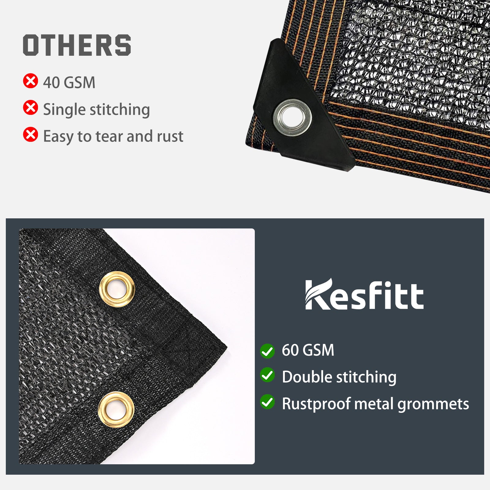 50% Shade Cloth( 14x20FT )