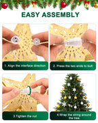 Kesfitt Christmas Tree Topper(Gold)
