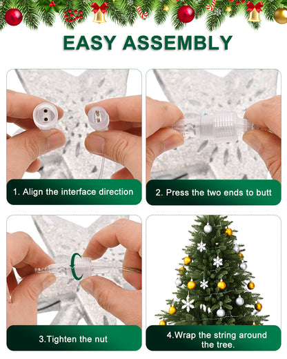 Kesfitt Christmas Tree Topper（Silver）