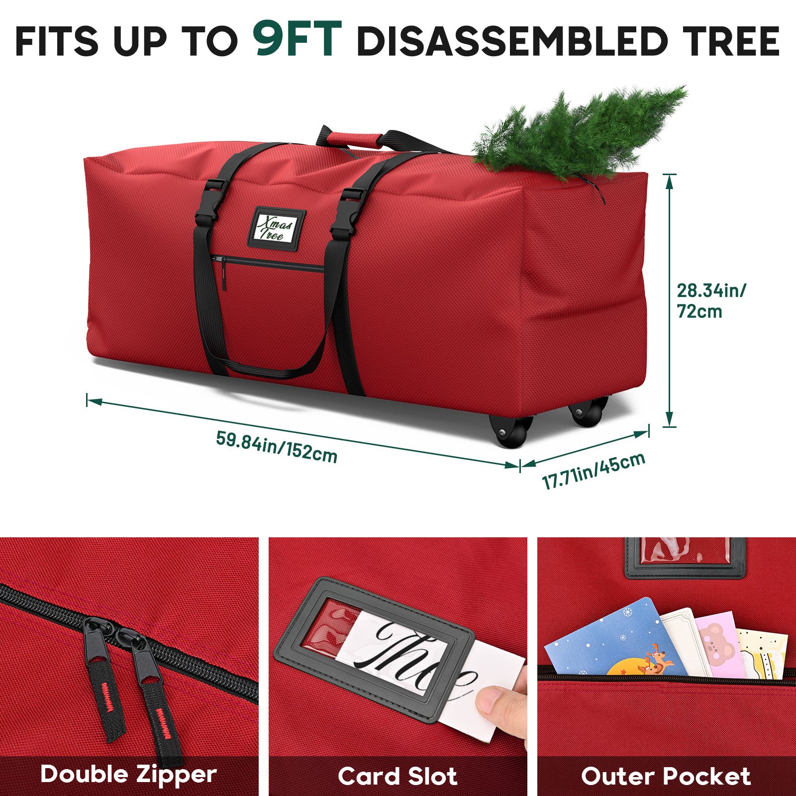 Christmas Tree Storage Bag 9Ft (Red)