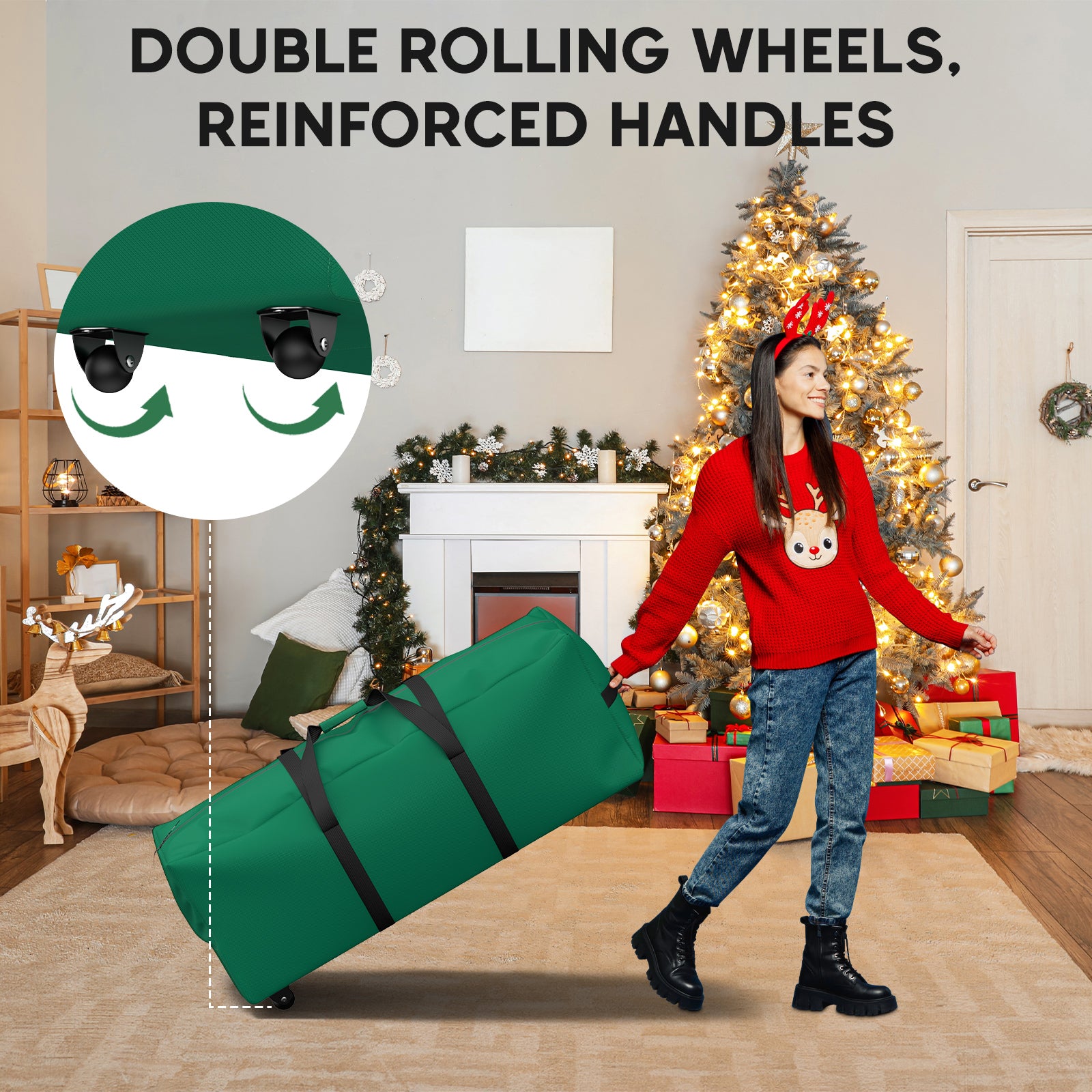 Christmas Tree Storage Bag 9Ft(Green)