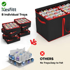 Christmas Ornament Storage Box（Black）