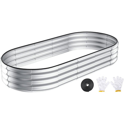 Raised Garden Bed Kit (Sliver, 4x2x1FT)