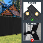6X25FT Fence Privacy Screen (Black)