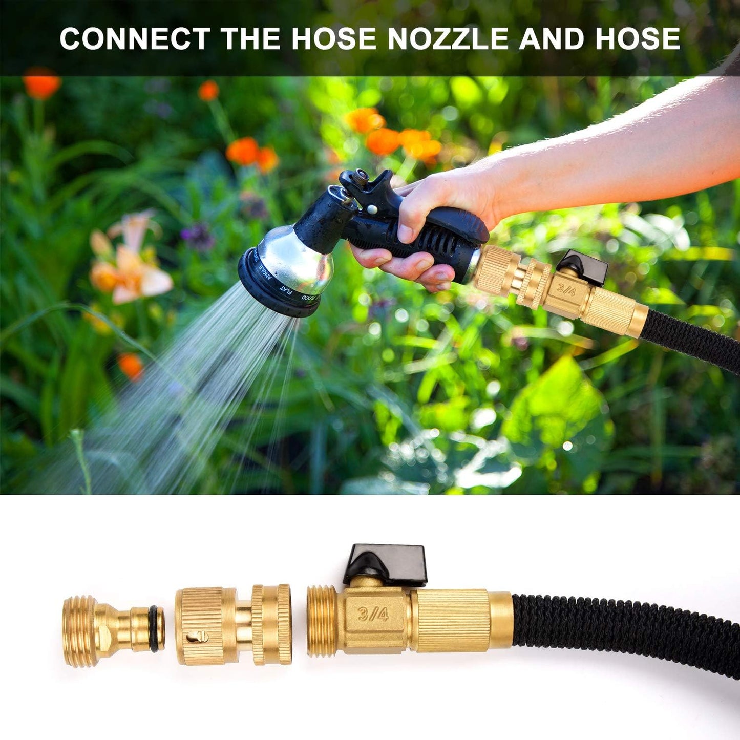 Garden Hose Quick Connector (6 Sets)