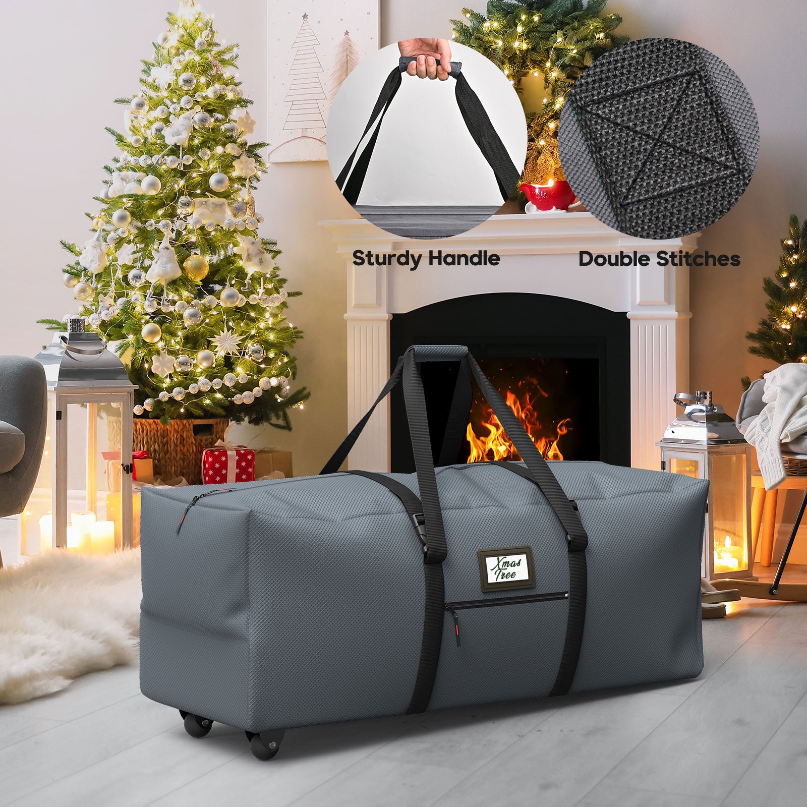 Christmas Tree Storage Bag 9Ft (Gray)