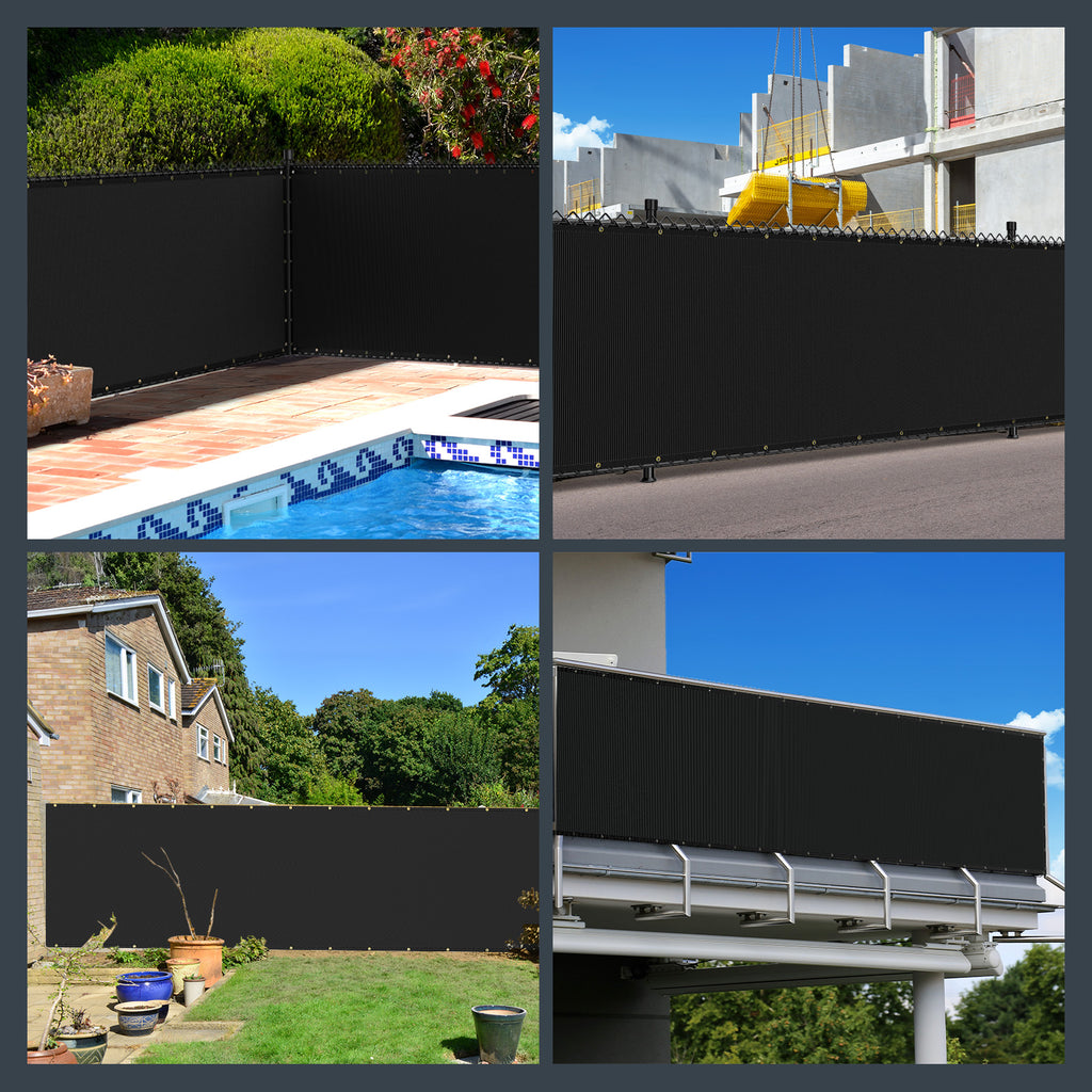 4X50FT Fence Privacy Screen (Black)
