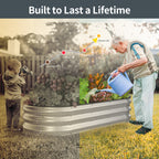 Raised Garden Bed Kit(Silver, 5x2x1FT)