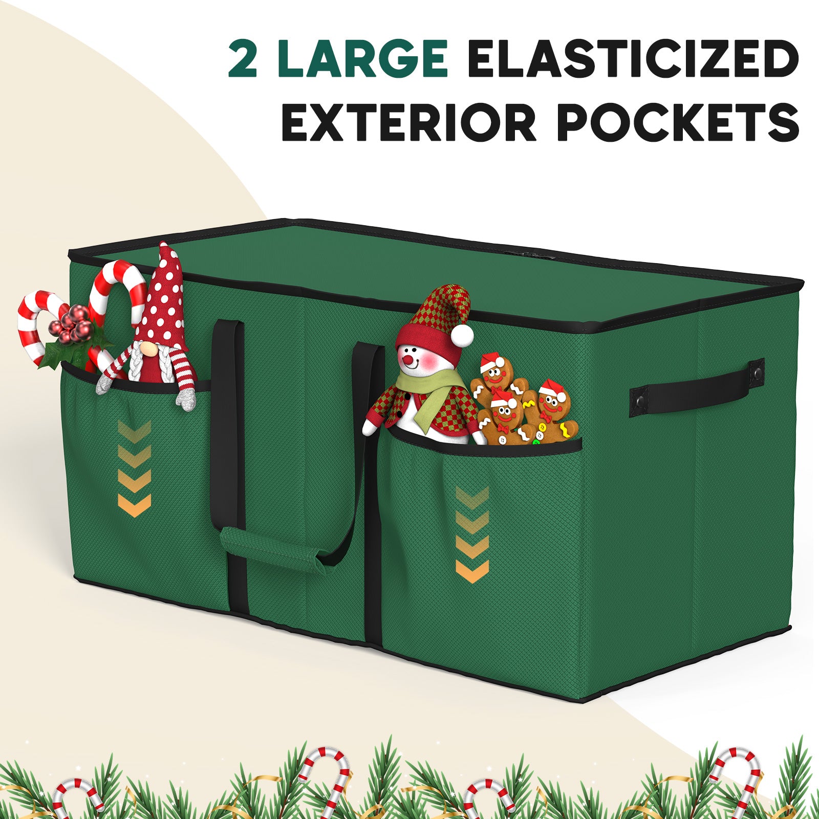 Christmas Ornament Storage Box （Green）