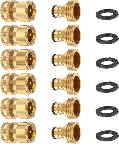 Garden Hose Quick Connector (6 Sets)