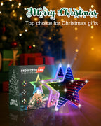 Christmas Tree Topper, Dynamic Tunnel Mirror Colorful Light Star Topper