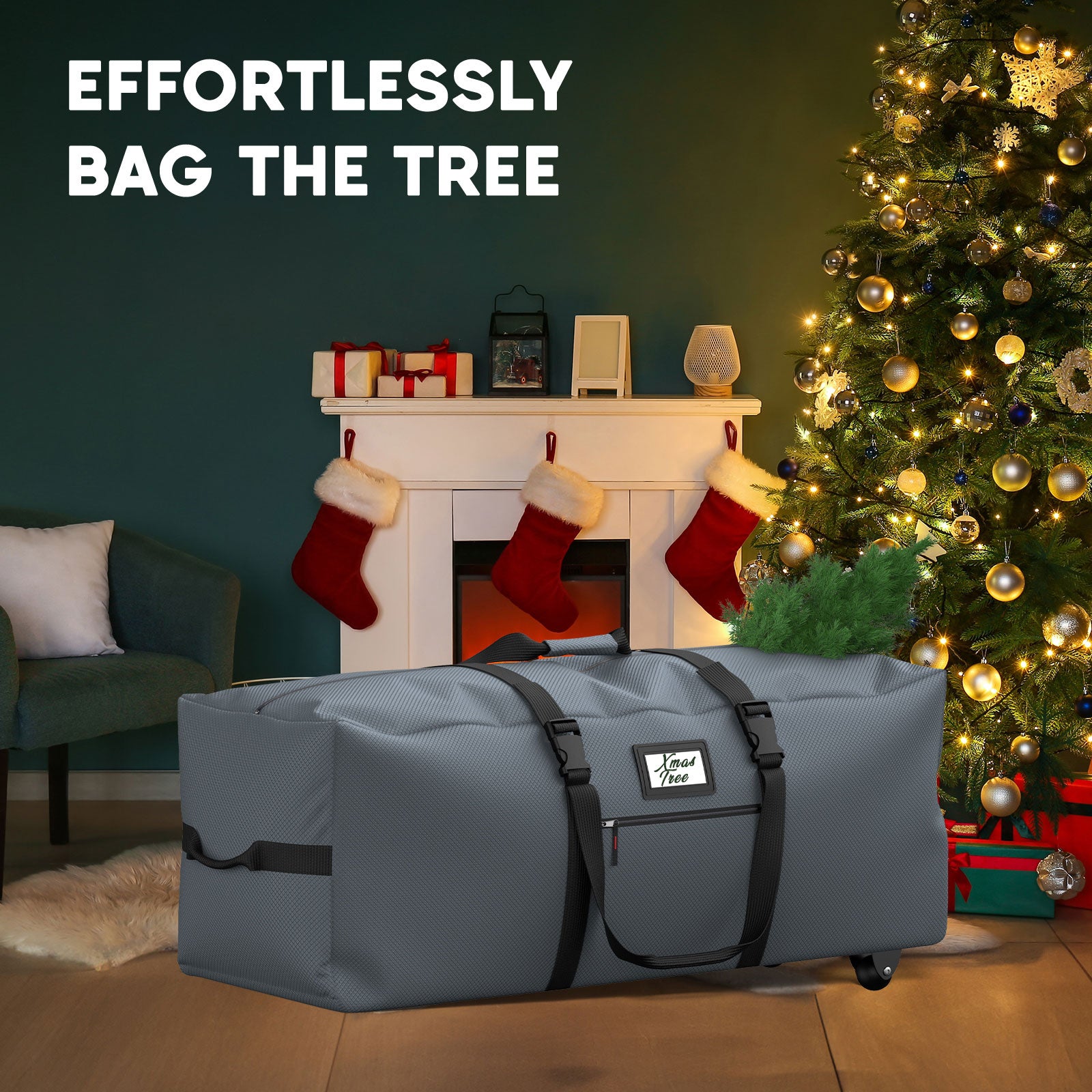 Christmas Tree Storage Bag 9Ft (Gray)