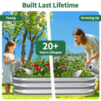 Raised Garden Bed Kit (Sliver, 4x2x1FT)