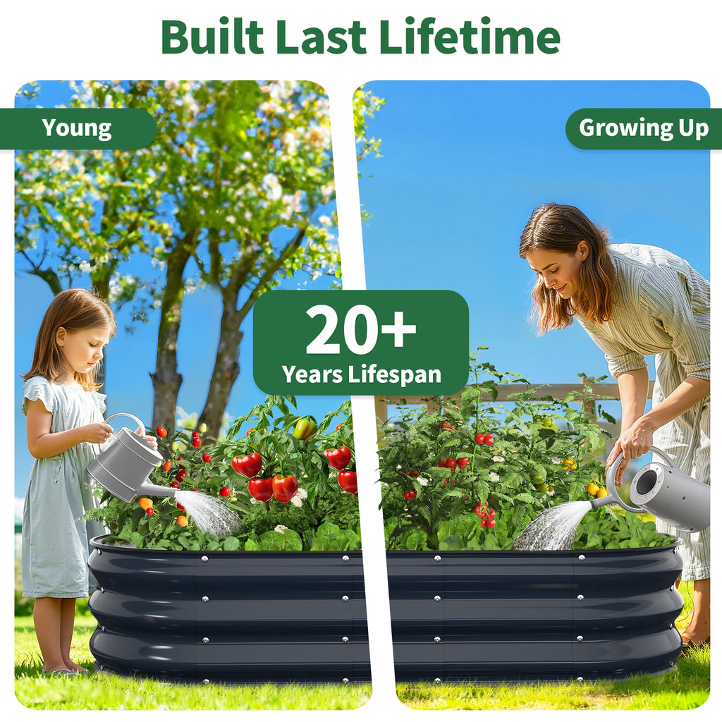 Raised Garden Bed Kit (Midnight Blue, 4x2x1FT)