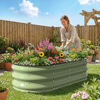 Raised Garden Bed Kit (Fruit Green, 4x2x1FT)