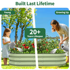 Raised Garden Bed Kit (Fruit Green, 4x2x1FT)