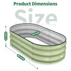 Raised Garden Bed Kit (Fruit Green, 4x2x1FT)