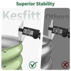 Close-up comparison showing thicker steel edge of a fruit green metal raised garden bed