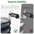 Close-up comparison showing thicker steel edge of metal raised garden bed for stability