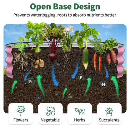 Raised Garden Bed  (Blushing Pink, 4x2x1 FT)