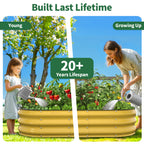 Raised Garden Bed  (Creamy Yellow, 4x2x1 FT)