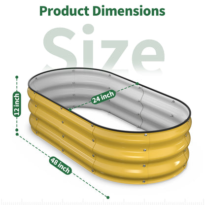 Raised Garden Bed  (Creamy Yellow, 4x2x1 FT)