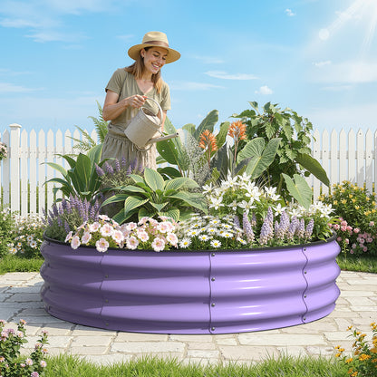 Raised Garden Bed Kit ( Lavender Purple, 4x4x1 ft)