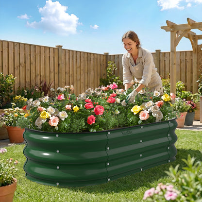 Raised Garden Bed (Forest Green, 4x2x1 FT)