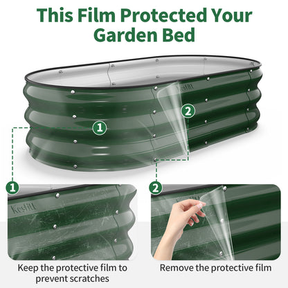 Raised Garden Bed (Forest Green, 4x2x1 FT)