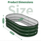 Raised Garden Bed (Forest Green, 4x2x1 FT)