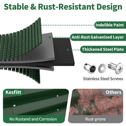 Raised Garden Bed (Forest Green, 4x2x1 FT)