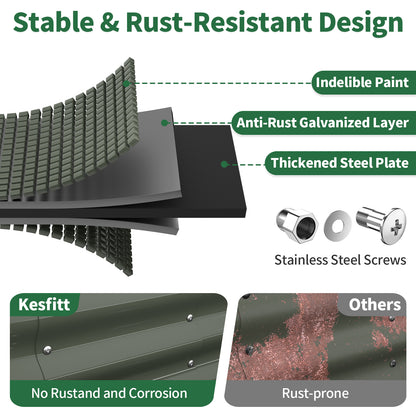 Raised Garden Bed ( Volcanic Gray, 4x2x1 FT)