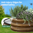 Round Metal Raised Garden Bed, 2x2x1 FT, 3 Pack