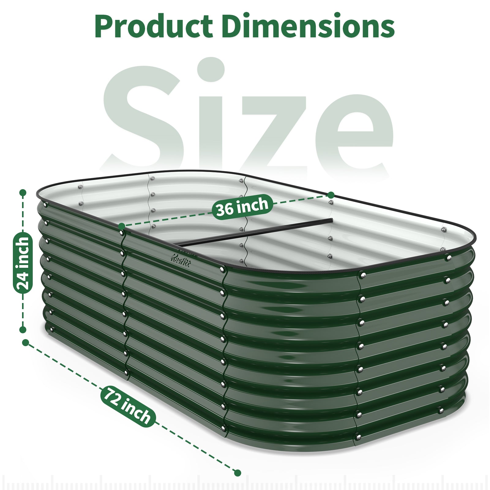 dimensions of 6 by 3 by 2 foot deep raised garden bed suitable for vegetables and root plants